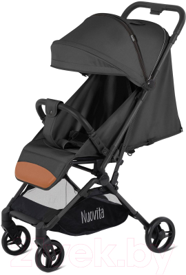 Детская прогулочная коляска Nuovita Note (черный)