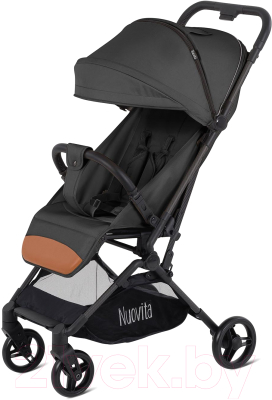 Детская прогулочная коляска Nuovita Note (черный)
