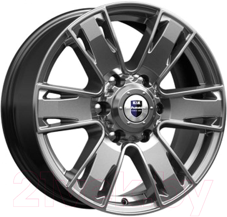 Литой диск K&K Севенна 17x7" 6x139.7мм DIA 100.1мм ET 38мм Дарк платинум