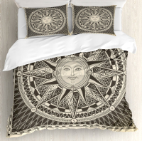 Комплект постельного белья Ambesonne Средневековое солнце / bls_2952_euro - 