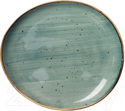 Тарелка столовая обеденная AksHome Vital 18x16x2.5 (зеленый)