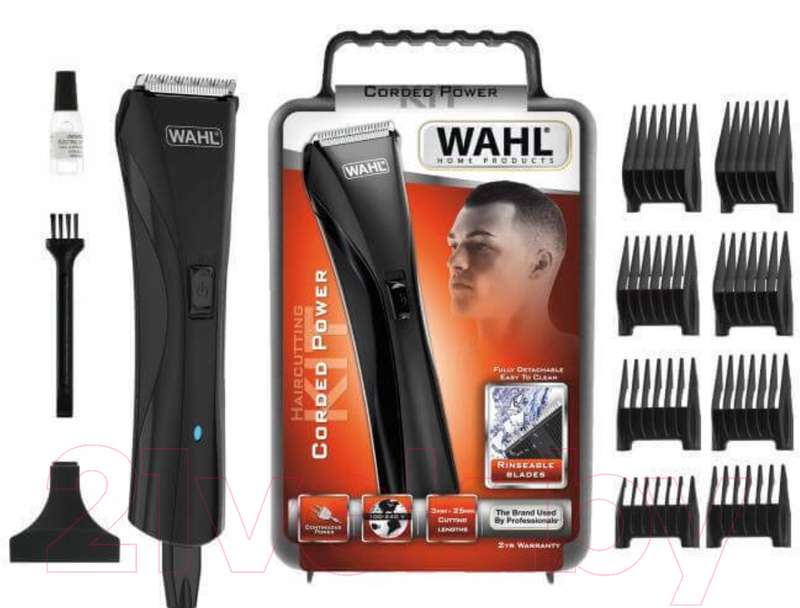 Машинка для стрижки волос Wahl Hybrid Clipper Led Storage Case Corded 9699-1016