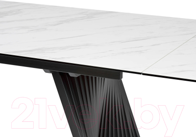 Обеденный стол M-City Ivar 200 Marbles KL-99 / 626M05303 (белый мрамор/керамика)