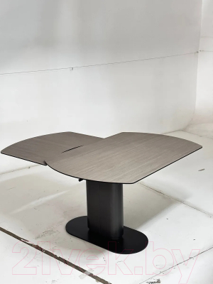Обеденный стол M-City Kai 140 TL-110 / 626M05298 (темно-серый/черный)
