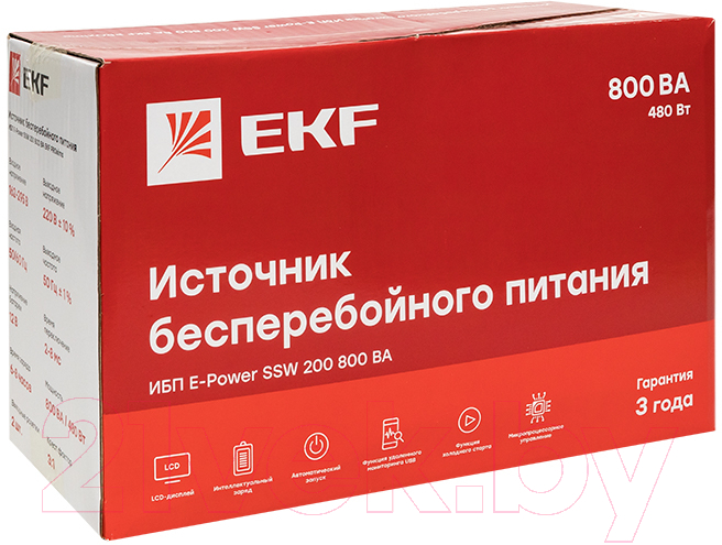 ИБП EKF E-Power Proxima SSW200 800ВА / SSW-280