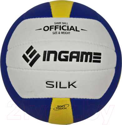 Мяч волейбольный Ingame Silk ING-225 (белый/синий/желтый)