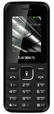 Мобильный телефон Texet TM-118 (черный)