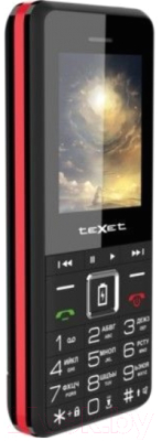 Мобильный телефон Texet TM-D215 (черный/красный)