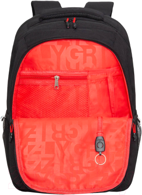 Рюкзак Grizzly RU-432-4 (черный/красный)