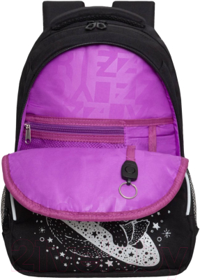 Школьный рюкзак Grizzly RG-460-2 (черный/серебристый)