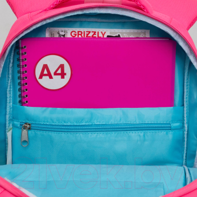 Школьный рюкзак Grizzly RG-466-2 (розовый)