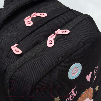 Школьный рюкзак Grizzly RG-466-3 (черный)
