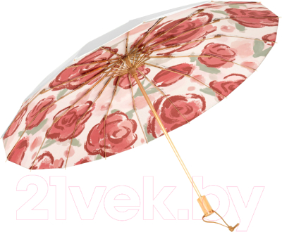Зонт складной БЕЛОСНЕЖКА Пурпурные розы / 325-UM