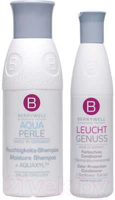 Набор косметики для волос Berrywell Moisture Shampoo Aquaperle+Color Protection Express Conditioner