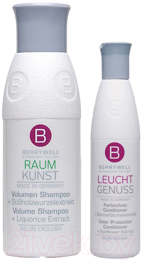 Набор косметики для волос Berrywell Volume Shampoo Plus + Color Protection Express