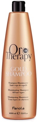 Шампунь для волос Fanola Oro Therapy С микрочастицами золота для блеска всех типов волос (1л)