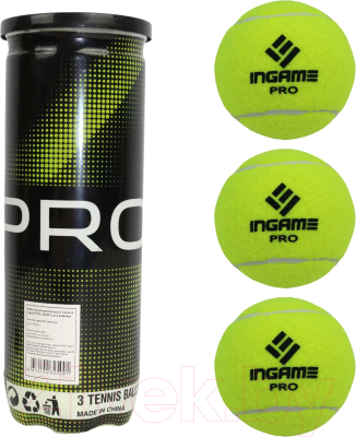 Набор теннисных мячей Ingame Pro IG050 (3шт)