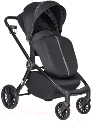 Детская универсальная коляска Farfello Baby Shell 2023 3 в 1 / BBS-001 (черный)