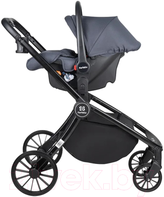 Детская универсальная коляска Farfello Baby Shell 2023 3 в 1 / BBS-004 (серый)