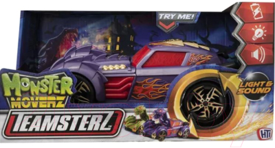 Автомобиль игрушечный Teamsterz Monster Moverz Conveterz / 1417113A (фиолетовый)