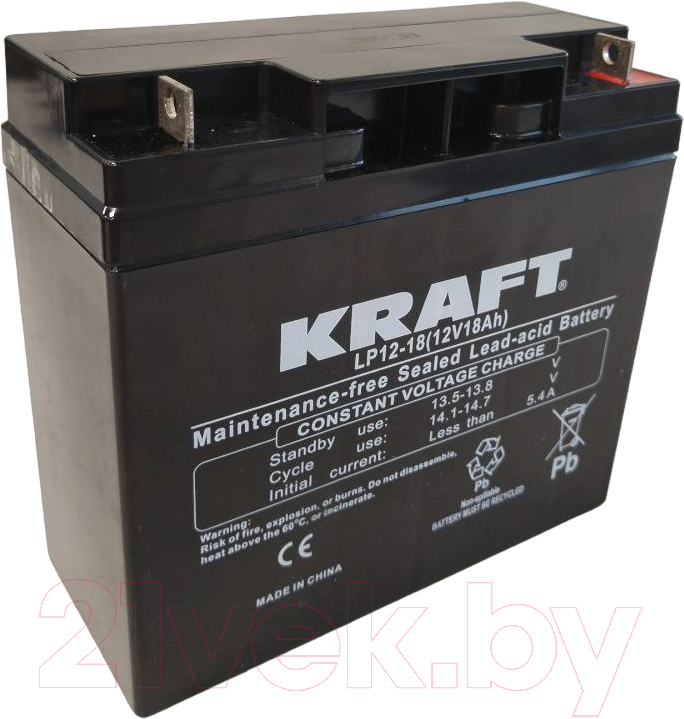 Батарея для ИБП KrafT 12V-18Ah / LP12-18