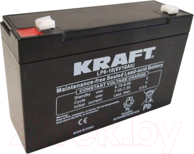 Батарея для ИБП KrafT 6V-10Ah / LP6-10