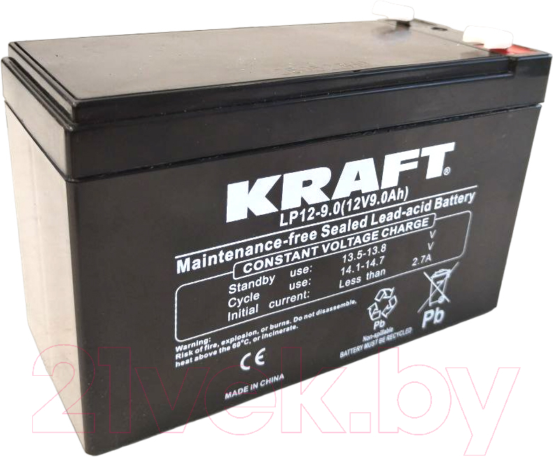 Батарея для ИБП KrafT 12V-9Ah / LP12-9