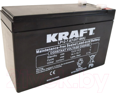 Батарея для ИБП KrafT 12V-7Ah / LP12-7