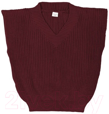 Жилет детский Amarobaby Knit / AB-OD21-KNIT10S/08-134 (бордовый, р.134)