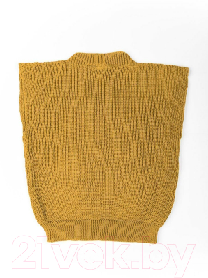 Жилет детский Amarobaby Knit / AB-OD21-KNIT10S/04-134 (желтый, р.134)