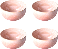 Набор салатников Arya Stoneware / 8680943229908 (4шт, розовый) - 