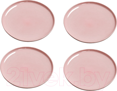 Набор тарелок Arya Stoneware / 8680943229946 (4шт, розовый)
