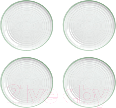 Набор тарелок Arya White Stoneware / 8680943230256 (4шт, зеленый)