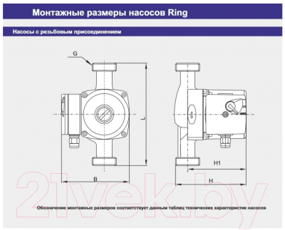 Циркуляционный насос Zota Ring 25-40 S 130