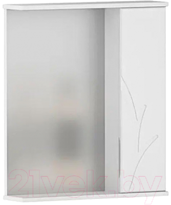Шкаф с зеркалом для ванной Volna Adel 60 R (белый)