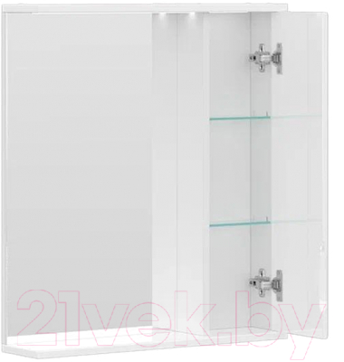Шкаф с зеркалом для ванной Volna Joli 60 R (белый)