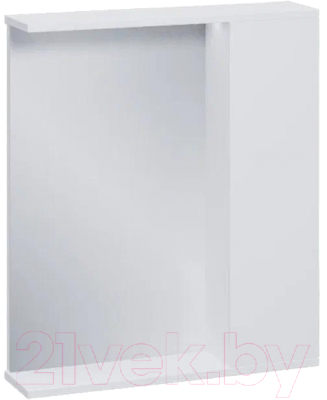 Шкаф с зеркалом для ванной Volna Lake 70 R (белый)