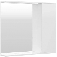 Шкаф с зеркалом для ванной Volna Lake 80 R (белый) - 