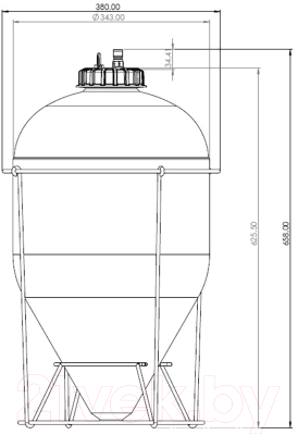 Цилиндро-конический танк Keg King Fermenter King Snub Nose (35л)