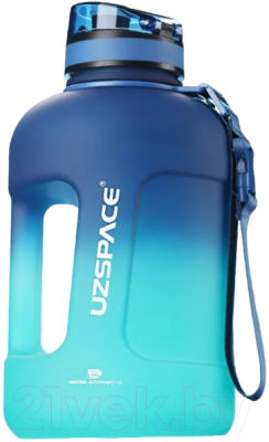 Бутылка для воды UZSpace Blue/Green / 3065 (1.7л, синий/зеленый)