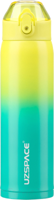 Термокружка UZSpace Yellow/Green / 4201 (550мл, желтый/зеленый)