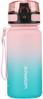 Бутылка для воды UZSpace Pink/Cyan 700C / 3034 (350мл, розовый/синий) - 