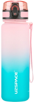 Бутылка для воды UZSpace Pink/Cyan 700C / 3026 (500мл, розовый/синий) - 