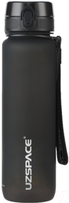 Бутылка для воды UZSpace Classic Black / 3038 (1л, черный)