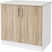 Шкаф-стол кухонный Stolline Уют СТЛ.275.04МСТ (белый/дуб сонома) - 