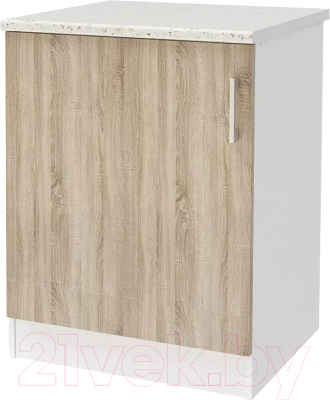 Шкаф-стол кухонный Stolline Уют СТЛ.275.06МСТ (белый/дуб сонома)