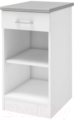 Шкаф-стол кухонный Stolline Уют 275.03МСТ (белый/белый)