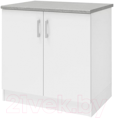 Шкаф-стол кухонный Stolline Уют 275.04МСТ (белый/белый)