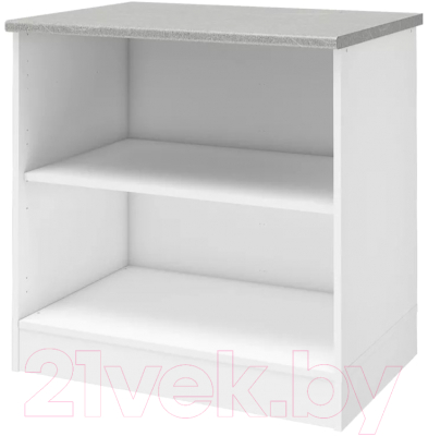 Шкаф-стол кухонный Stolline Уют 275.04МСТ (белый/белый)