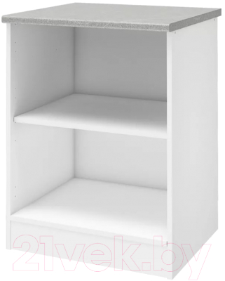 Шкаф-стол кухонный Stolline Уют 275.06МСТ (белый/белый)